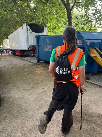 John Spilsbury With DC Bag And Litter Grabber