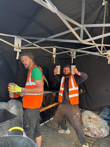 Nathan And Matt With Cups