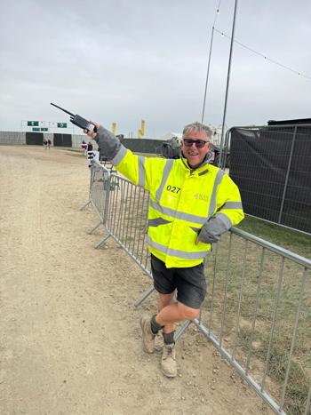 Peter Pointing With Radio