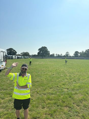 Waving In Field