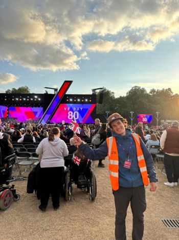 Tom Burns Waving Flag