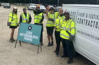 Crew By DC Van And LTA Sign Closeup