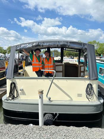 John And Steve On Boat