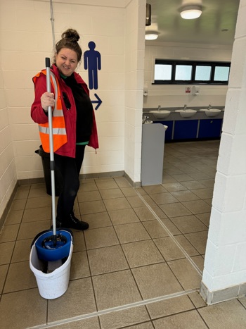 Jennie With Mop