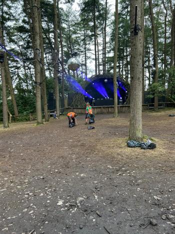 After Picking Up The Confetti